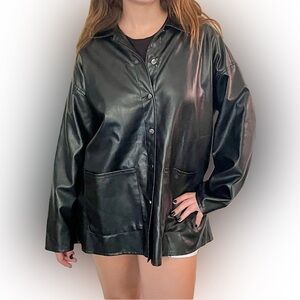 SHEIN Faux Leather Jacket M, Size 6